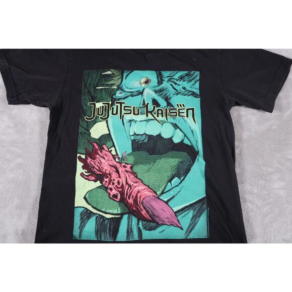 Jujutsu Kaisen Shirt Mens Small Black Crunchyroll Anime Manga Graphic Tee Cotton - Picture 3 of 7